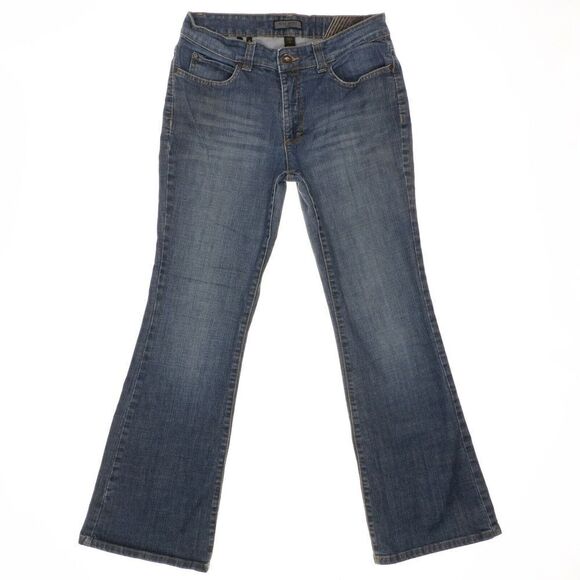 Nine West Flared Jeans Size 10 Womens Blue High Mid Stretch Measures 31 x 31 - Picture 1 of 11